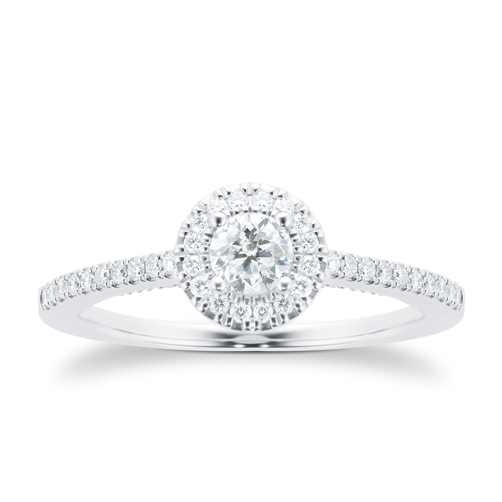 Goldsmiths Platinum 0.50 Carat Goldsmiths Brightest Diamond Ring