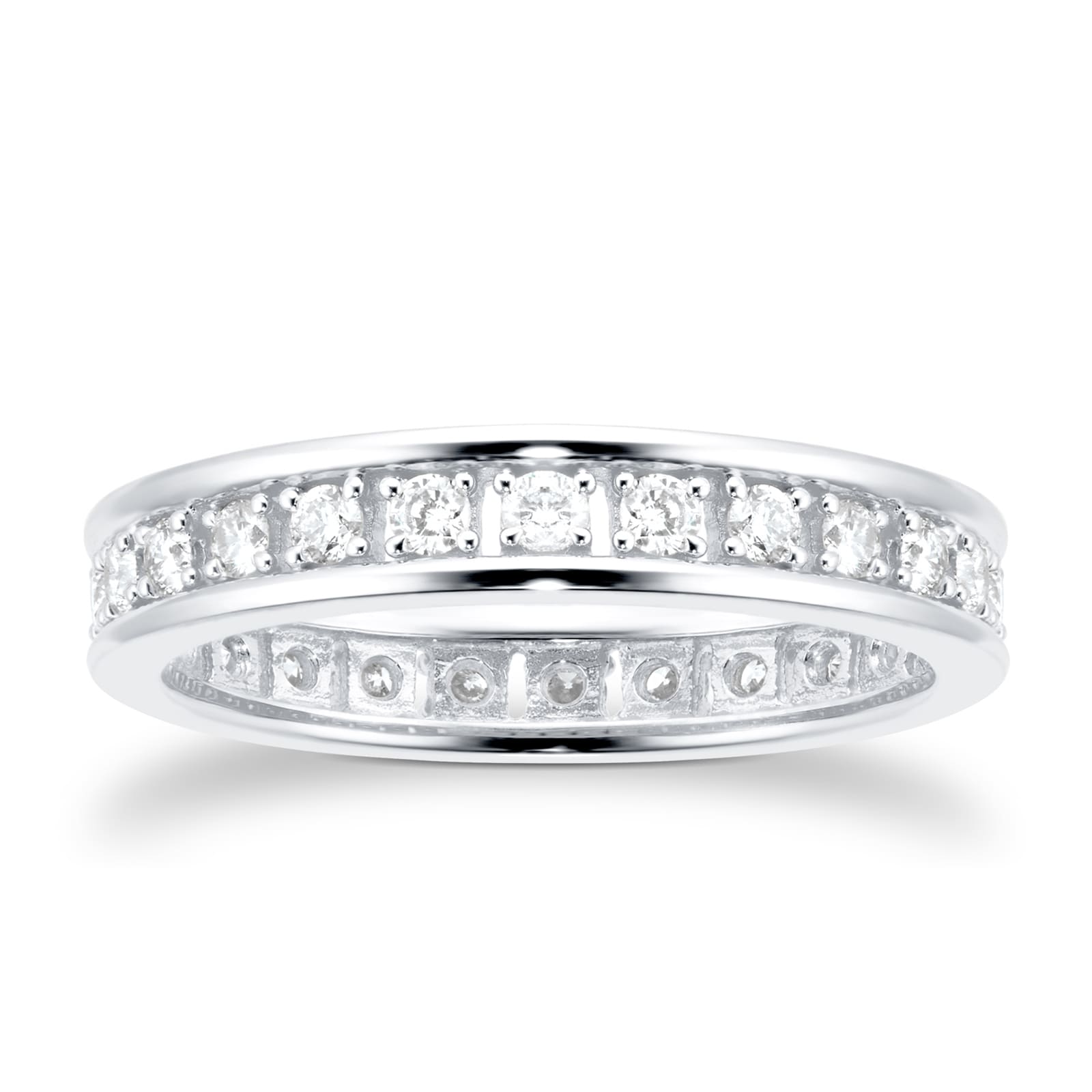 Goldsmiths 18ct White Gold 0.50ct Diamond Eternity Ring