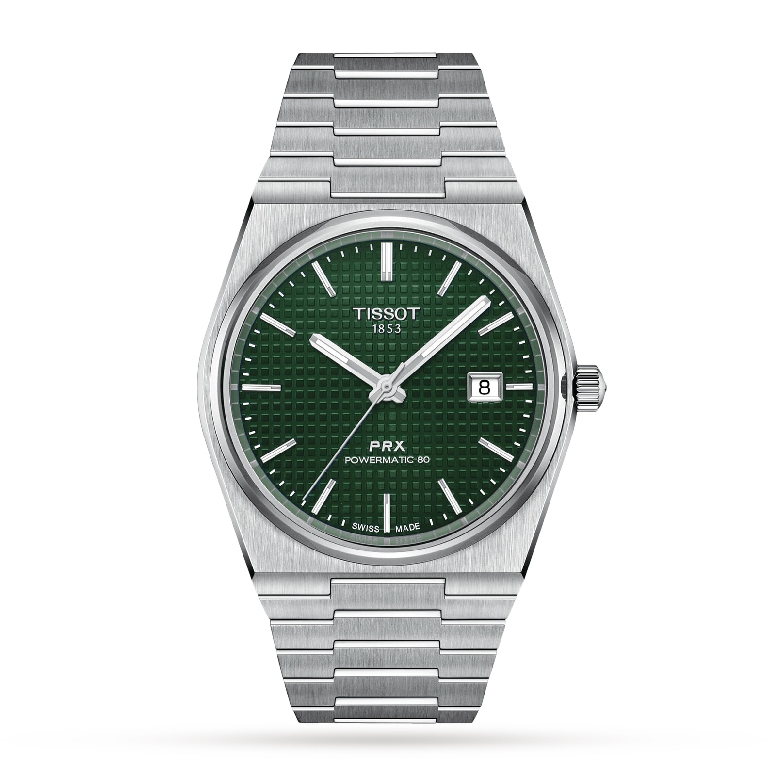 Tissot T-Classic PRX Powermatic 80 40mm Mens Watch Green