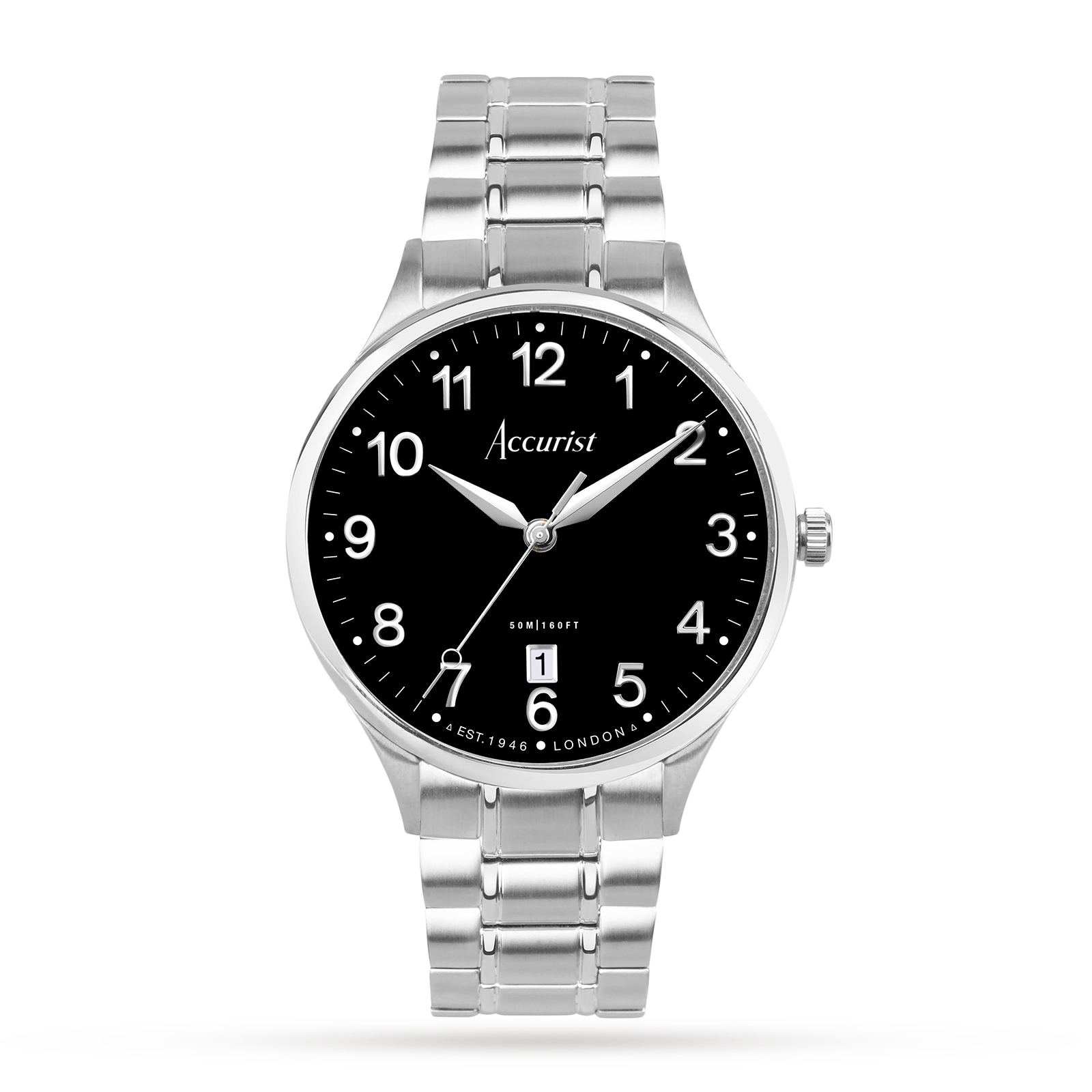 Accurist Classic Stainless Steel Bracelet 37mm Watch