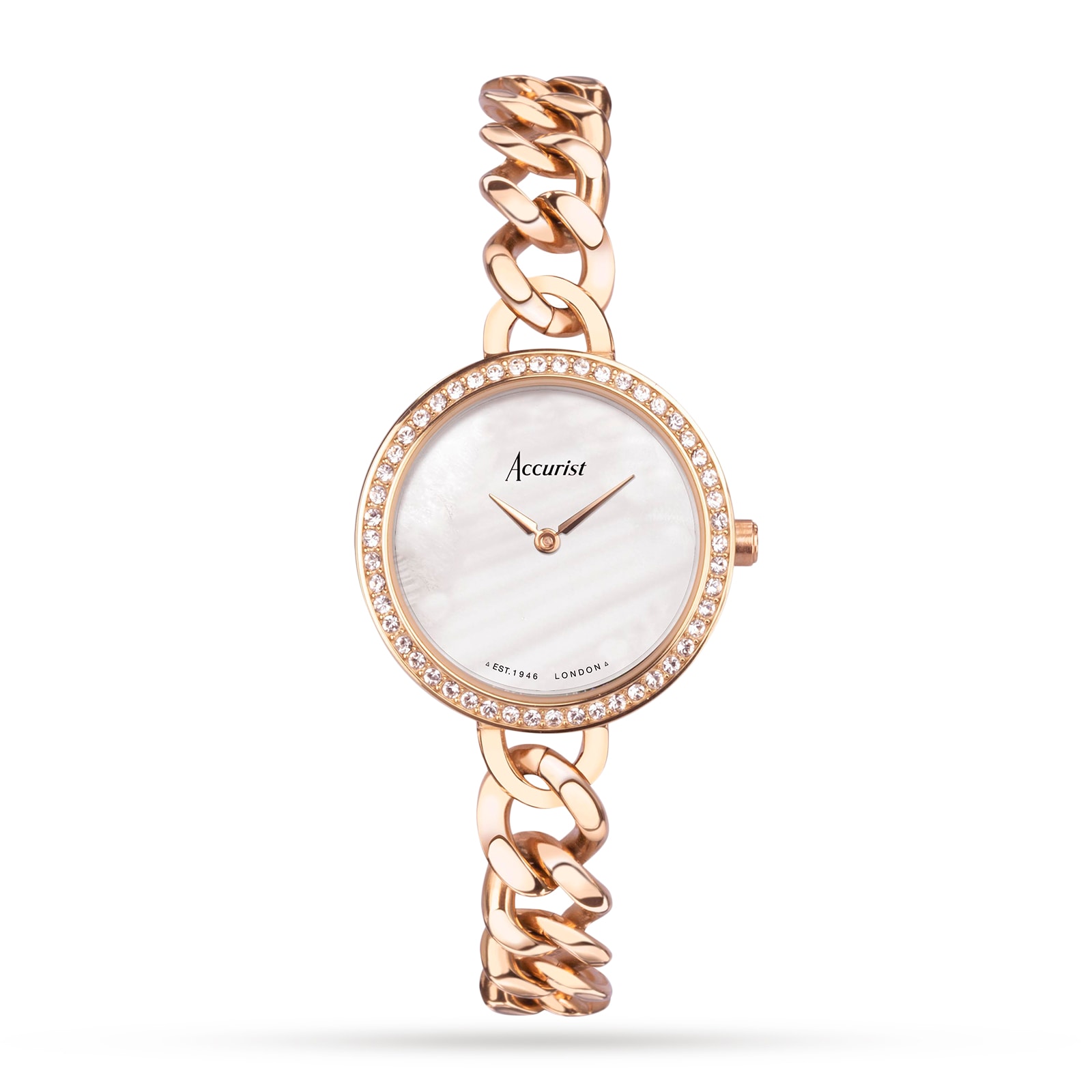 Accurist Jewellery Stainless Steel Chain Bracelet 28mm Watch