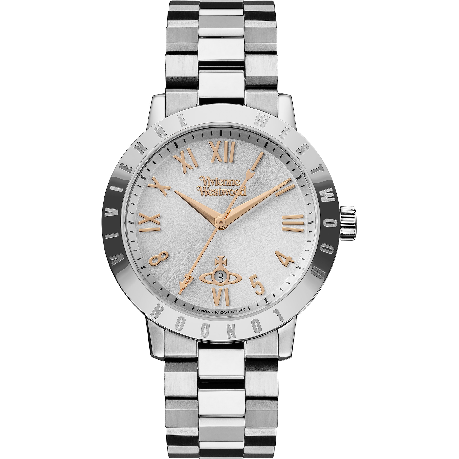 Vivienne Westwood Bloomsbury 34mm Ladies Watch Silver