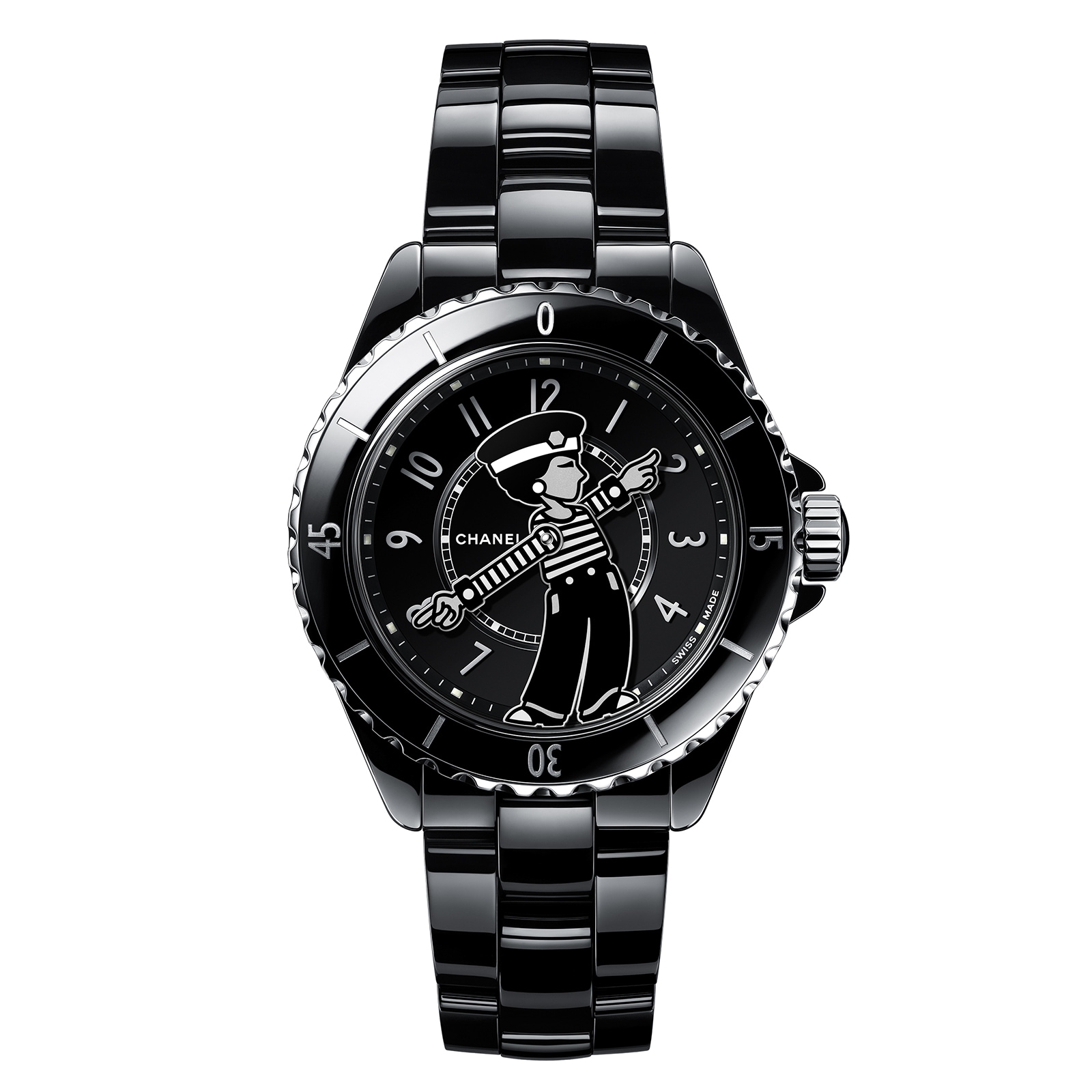 CHANEL MADEMOISELLE J12 LA PAUSA WATCH, 38 MM