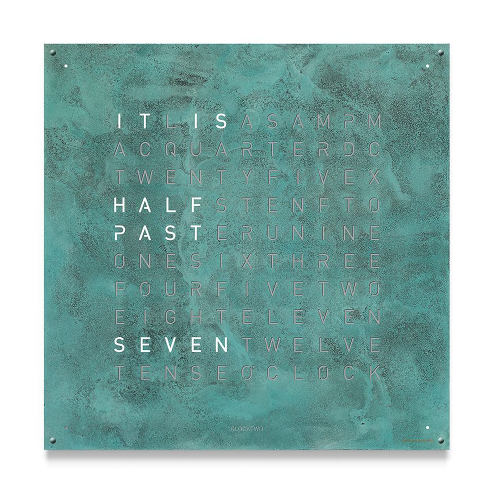 QLOCKTWO LARGE Creator's Edition Vintage Copper Wall Clock 90cm