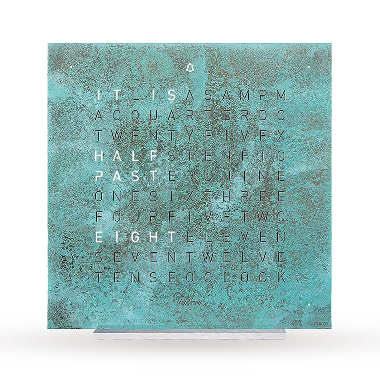 QLOCKTWO TOUCH Creator's Edition Vintage Copper Table Clock 13.5cm