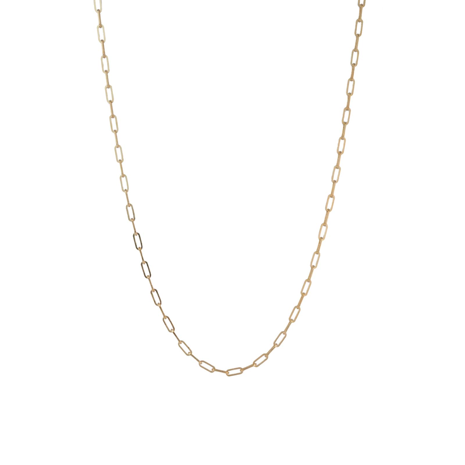 886 Royal Mint 9ct Yellow Gold 16 Inch Square Trace Chain Necklace